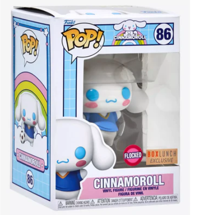 Exclusive Funko Pop #86 FLOCKED Sanrio Cinnamoroll Sport Soccer Boxlunch Exclusive 86 available at kayys collection montreal sanrio store
